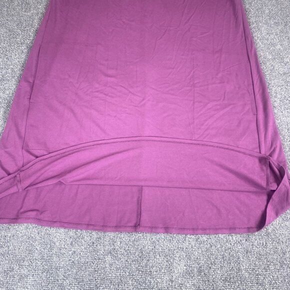 Eileen Fisher Dress Womens Large Purple Curan Bateau Jersey Shift Pockets - Picture 10 of 11